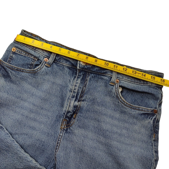 H&M Slim High Waist Ankle Jeans Women’s Size 14 Light-medium Wash Blue - Picture 5 of 7